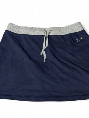 Vintage No Boundaries Navy Blue and Gray Y2K Mini Tennis Skirt